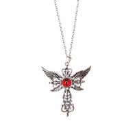 YUGSHNKFC Unique Winged Crosses Pendant Necklace Delicate Demons Wing Crosses Necklace Neck Ornament for the Stylish Individuals