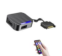 YUGSHNKFC Universally ARGB Controller Hub 5V 3Pin Satas Power Mount ARGB Lighting Hub For Customs PC Lighting Effects Satas Controller With Builts In Mode