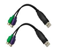 YUGSHNKFC USB Adapter USB To Double Keyboards Adapter Cable For Keyboards Plugs And Play Designs Compatible For Window