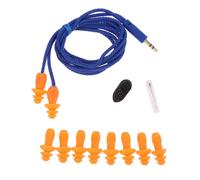 YUGSHNKFC Washable Silicone Earplugs for Commute and Study, Corded Ear Plugs with Detachable Design and Daily Clip Passive Earplugs Corded Ear Plugs Silicone Detachable Braided Cord Clip Adult
