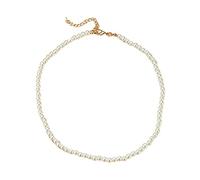 YUGSHNKFC Wedding White Pearl Necklace Jewelry Pearl Necklace Luxury Round Imitation Pearls Chain Necklace Vintage Necklace