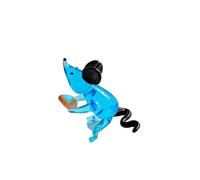 YUGSHNKFC Whimsically Glass Carrying Eggs, Miniature Animal, Blue