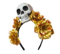 YUGSHNKFC Witch Skull Headwear Party Halloween Bride Headband Devil Skull Animation Hair Hoop For Live Show Role Play Halloween Skeleton Headbands