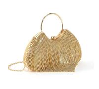 YUGSHNKFC Women Evening Bag Stylish Crossbody Bag With Removable Chain Tassels Handbag Purse Rhinestones Shoulder For Wedding Women Shoulder Rhinestones Evening Tassels Clutches Purse For Banquet