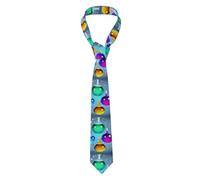 YUGTAEE Abstract Science Chemistry Printed Men's Necktie for Business, Daily Wear, Work, Birthdays, Weddings, Parties, Banquets Easy Care 57X3.1 In