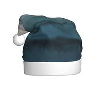 YUGTAEE Adult plush Christmas hat In the midst of the tide Printed with soft touch for holiday parties and dances suitable for men and women