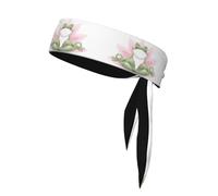 YUGTAEE Cute Funny Frog Doing Yoga Picture Sports Double-Sided Headscarf for Women and Men Adjustable for All Head Circumferences
