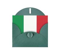 YUGTAEE Dark Green Greeting Card italy flag Printed 4x6in for Christmas, children's birthdays, Valentine's Day, wedding anniversaries, and party invitations