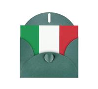 YUGTAEE Dark Green Greeting Card italy flag Printed 4x6in for Christmas, children's birthdays, Valentine's Day, wedding anniversaries, and party invitations