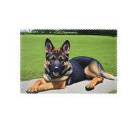YUGTAEE German shepherd dog Printed Placemats for Dining Table Set of 6 Thick and Sturdy Design for Excellent Wear Resistance, Good Wrinkle Resistance