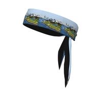 YUGTAEE Golf Yacht Club Picture Sports Double-Sided Headscarf for Women and Men Adjustable for All Head Circumferences