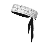 YUGTAEE Math Geometry Geek Calculus Picture Sports Double-Sided Headscarf for Women and Men Adjustable for All Head Circumferences