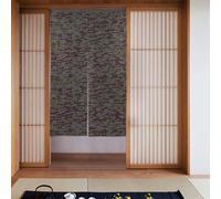 YUGTAEE Programmer Programming Code Picture Curtain two Pieces Spliced 34x56in Fabric curtains, room dividers for Hanging Between Rooms, at Doorways