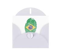YUGTAEE White Greeting Card brazil Printed 4x6in for Christmas, children's birthdays, Valentine's Day, wedding anniversaries, and party invitations