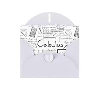 YUGTAEE White Greeting Card Math Geometry Geek Calculus Printed 4x6in for Christmas, children's birthdays, Valentine's Day, wedding anniversaries, and party invitations