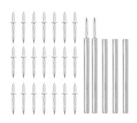 YuGtcen 350PCS Double-Head Nails for Baseboard, Invisible Double-Sided Skirting Thread Seamless Nail, No Mark Screws Fasteners with 5PCS Specific Sleeve Tool for Baseboards & Trim (Double Thread)