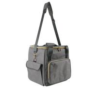 Yugugomo Record album holder, record holder box, protective bag organiser for CDs, protective album with case pocket with handle holds up to 45 records, suitable for travel, Single attributes, see