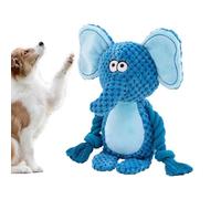 Yugugomo Small Dog Toy with Squeaker, Interactive Puppy Rope Doll, Fun Squeaky Pet Chew Fox, Elephant, Frog Doll, Stimulation Teeth, Interactive Dog Chew Toy