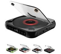 Yuguz Portable Cd Player, Portable Cd Player With Bluetooth, Supports Cds/Usb/Bt And Repeat Modes, Yuguz Cd Players Bluetooth (black)