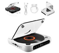 Yuguz Portable CD Player, Supports CD/USB/BT and Repeat Modes, 2025 New Bluetooth Compatible Small CD-Players with Headphones, Portable Bluetooth-Compatible CD-Player, Built-in HiFi Speakers (write)