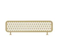 YUGXTH Countertop Partition, Dividers for Dining Areas, Restaurant Decorative Partition Grille, Ironwork Hollow Partition Privacy Screen for Workspace(Gold B,L90xH30cm/35.4x12in)