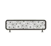 YUGXTH Countertop Partition, Dividers for Dining Areas, Restaurant Decorative Partition Grille, Ironwork Hollow Partition Privacy Screen for Workspace(Black C,L90xH30cm/35.4x12in)