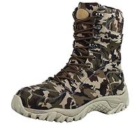 YUHAI Tactical Boots Men,High Top Camouflage Shoes Lightweight Wearable Jungle Combat Boots Waterproof Non-slip Hiking Shoes,Camouflage-43(UK 9)