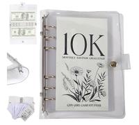Yuhaidzsw 12-Month Savings Binder, 10k Dollars Savings Challenges Book with Envelopes