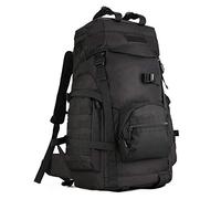 Yuhan Tactical 60L Hiking Backpack - Military Army Combat Rucksack with MOLLE System - Black