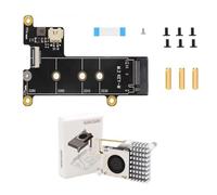 YUHANGCIYE M2 adapter,X1001 PCIE to M.2 Key-M SSD Expansion Card Housing Case Heatsink Optional for Pi 5 Board Dedicate(A#)