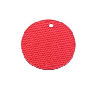 YUHGFD 4/6pcs 15cm Round Silicone Heat Resistant Trivet Mats, Non-slip Honeycomb Food Warming Mat for Kitchen Countertops and Dining Tables