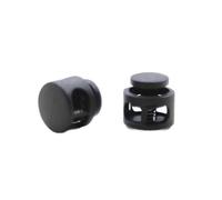 YUHGFD 40/80pcs Round Plastic Cord Locks, Inner Diameter 12mm Adjustable Double Hole Toggles for Drawstrings, Clothing, Bags