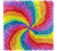 YUHGFD Small Latch Hook Rug Kits, 30 * 30cm Cute Owl Dog Panda Latch Hook kit, DIY Embroidery Craft Set for Kids Adults, Beginner Hobby & Craft