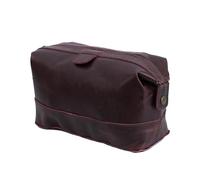 YUHIB LUXURY ON-THE-GO Personalized Leather Travel Toiletry Bag for Men | Handmade Top Grain Distressed Dopp Kit, Men's Toiletry Bag, Shaving Kit Case Travel Organizer, Brown