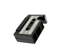 yuhlkopm Cassette Tape Dispenser Pen Holder Stationery Organizer Tape Cutter Stylish and Practical Pencil Multifunctional, Gray