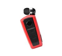 yuhlkopm Compact and Portable In-Ear Bluetooth Headset Headphone Collar Clip Business Earphone, Red