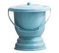 yuhlkopm Compact Spittoon with Lid Portable Urinal Bottle for Bedroom 21x23cm Household Urine, Blue, 28x27cm L