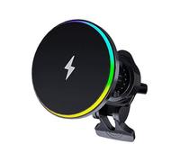 yuhlkopm Magnetic Charger & Phone Holder 2-In-1. Durable Construction, Super Strong Power. Secure Fit, Compatible With All, C38 Blue light