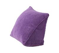 YUHOME Triangle Pillow Comfortable Reading Pillow With Zip Pocket Triangle Wedge Bolster Small Back Support Pillow Cushie Pillows for Office Home Bed Sofa