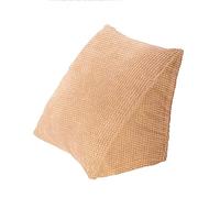 YUHOME Triangle Pillow Comfortable Reading Pillow With Zip Pocket Triangle Wedge Bolster Small Back Support Pillow Cushie Pillows for Office Home Bed Sofa