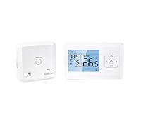 YUHOME Wi-Fi Smart Thermostat Wireless Programmable Thermostat with RF Receiver Tabletop Wall-Mounted Style APP Control Voice Control