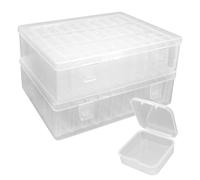 Yuhtech 30 Grids Bead Storage Boxes, Diamond Painting Art Accessories Storage Case, Small Clear Bead Craft Storage Box with Lid for Craft DIY Diamond Small Parts Rhinestone, 2 Pack