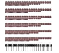 Yuhtech 384 Pcs Sanding Drum Set, Drum Sander Set with 360 Pcs Sanding Band Sleeves and 24 Pcs Drum Mandrels for Dremel Rotary Tool and Sanding Accessories, Nail Sanding Band Sleeves, Drum Sanding