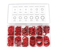 Yuhtech Fibre Washer Assorted Kit - 600 Pcs Fiber Washer Red Steel Paper Insulation Assorted Set