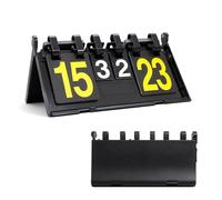 Yuhtech Flip Scoreboard, Portable Digital Scoreboard, 4 Digital Score Board Flipper, Portable 4 Digit Tabletop Score Board for Various Scoring Competitions, Waterproof