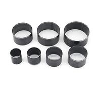 Yuhtech Leather Punching Tool, 7 Pcs 7 Size Round Hole Punch Set for DIY Leather Craft 20/25/30/35/40/45/50mm Leather Craft Cutting Tool
