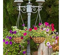 YUI 8/10/12/14/16 inch Coco Liner for Hanging Basket, Hanging Basket Coconut Fiber Wall Trough Planter Replacement Liner Natural Coco Liners Planter Outdoor Garden Half Moon Flower Pot (12in)