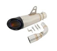 YUIBFWQ Adjustable Muffler Silencer Slip On For DR160 DR150S DR 160 Motorcycle Exhaust Modifide Middle Link PIpe Moto Muffler
