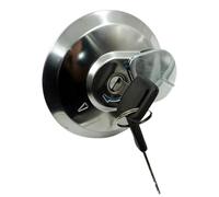 YUIBFWQ Motorcycle Fuel Petrol Cap Motorcycle Fuel Gas Tank Cover Lock Gas Cap Set For King 125 CBT125 Motorcycle Gas Fuel Tank Cover Cap