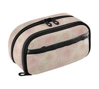 Yuiboo Blush Tone Daisy Bloom with Double Zipper Pencil pouching Portable Large Capacity Wear Resistant Back To School Supplies